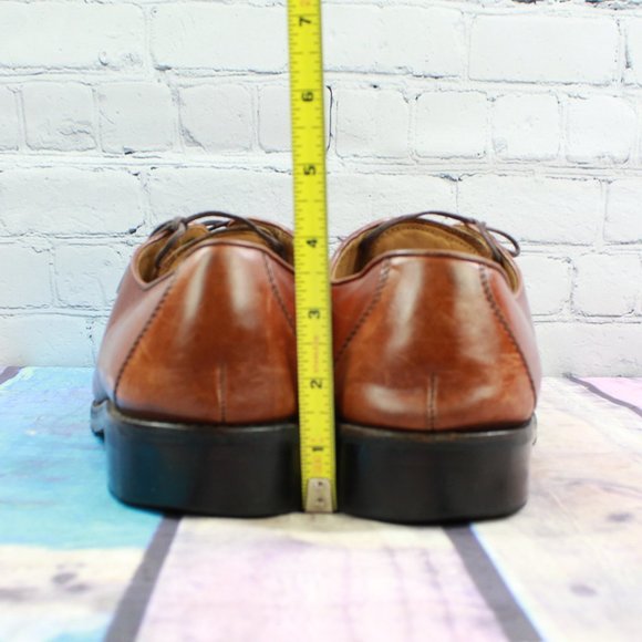 Cole Haan Brown Leather Dress Plain Toe Oxford Shoes Size 10.5 M - Picture 8 of 9
